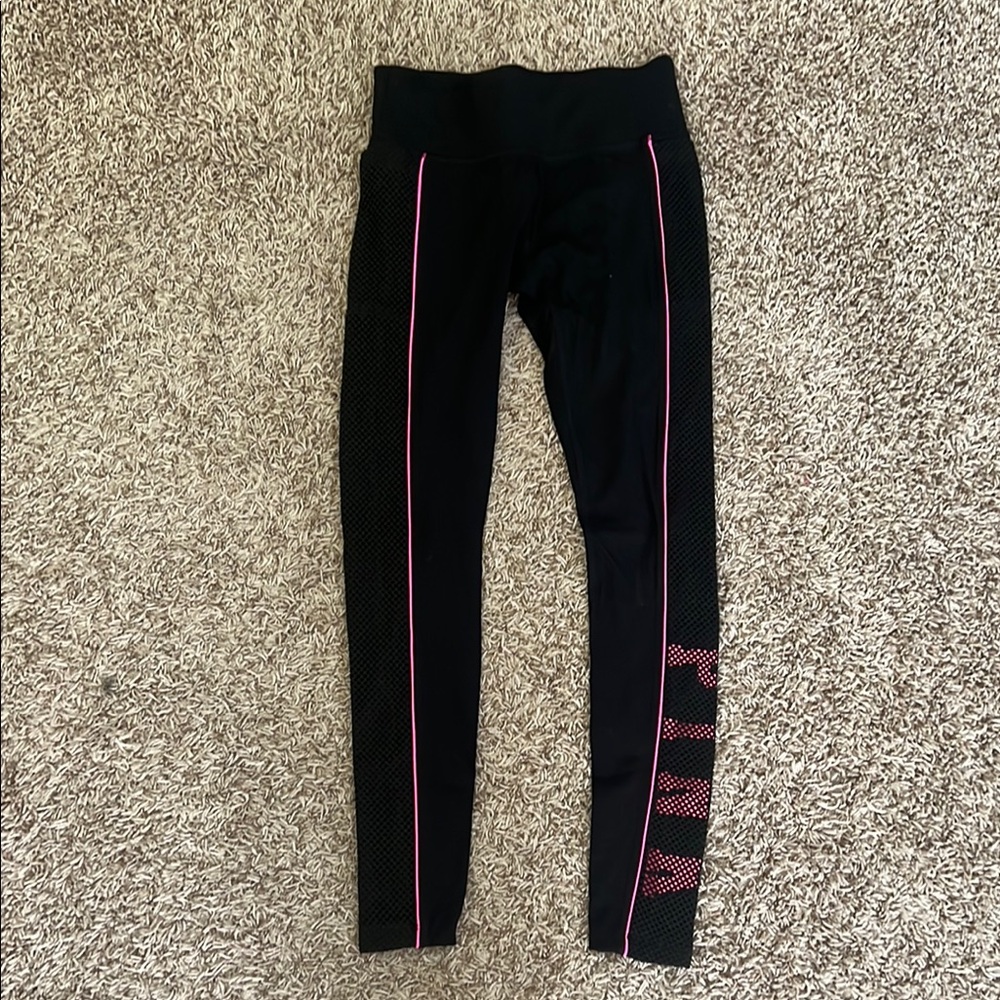 NWOT Victoria's Secret PINK Black Leggings